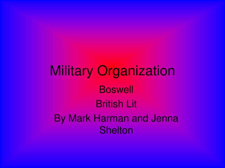 military organization
