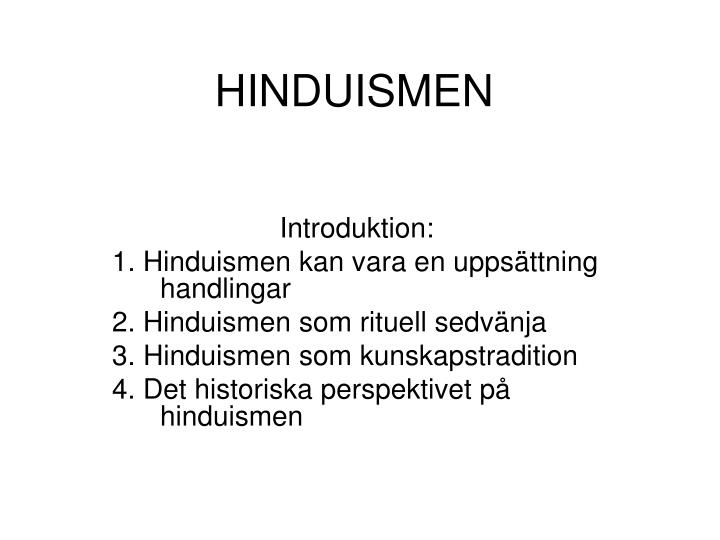 hinduismen