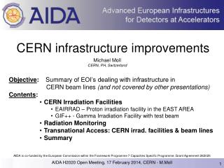 CERN infrastructure improvements