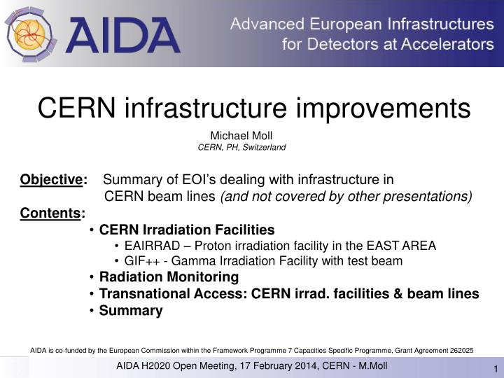 cern infrastructure improvements