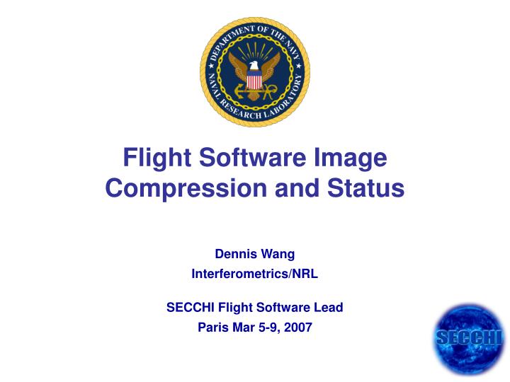 flight software image compression and status