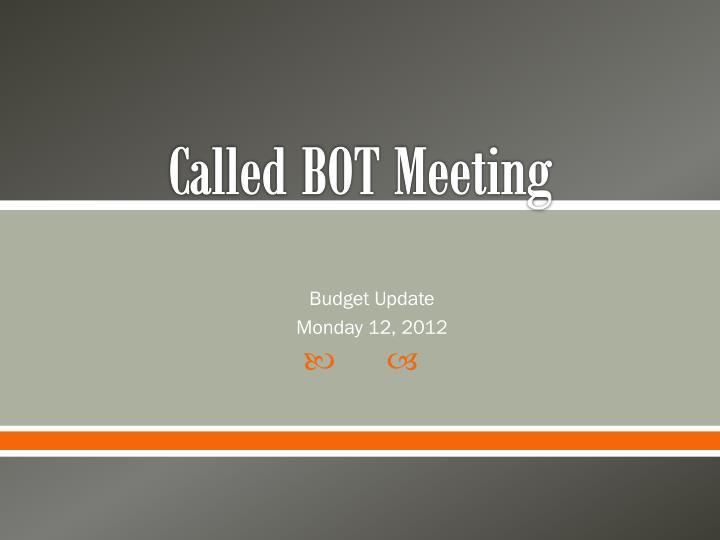called bot meeting