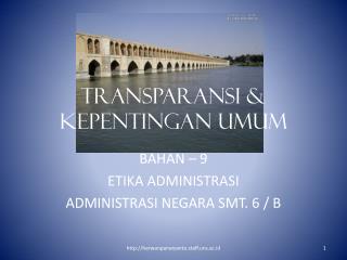 transparansi kepentingan umum