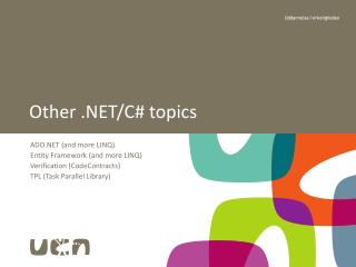 Other .NET/C# topics
