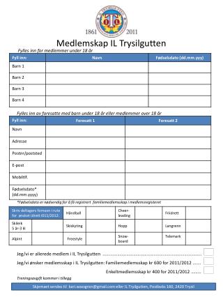 medlemskap il trysilgutten