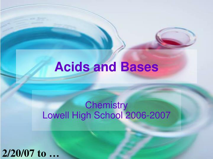 acids and bases