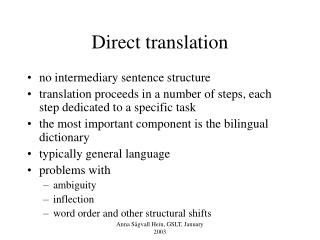 Direct translation