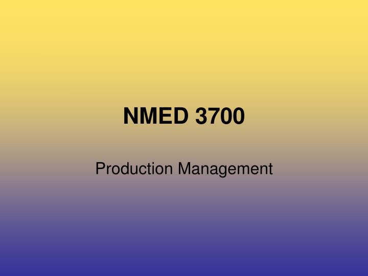 nmed 3700