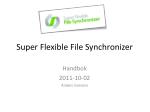 Super Flexible File Synchronizer - slide 1