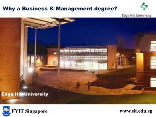 Why a Business &amp; Management degree?