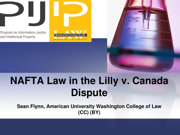 nafta law in the lilly v canada dispute