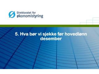 5 hva b r vi sjekke f r hovedl nn desember