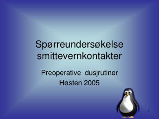 sp rreunders kelse smittevernkontakter