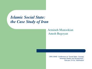 Islamic Social State: the Case Study of Iran