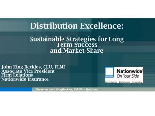 Distribution Excellence: Sustainable Strategies for Long Term Success and Market Share