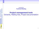 SeaDataNet Project Management Tools Overview - slide 1