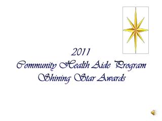 2011 Community Health Aide Program Shining Star Awards