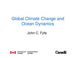 Global Climate Change and Ocean Dynamics