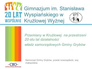 Gimnazjum im. Stanisława Wyspiańskiego w Krużlowej Wyżnej