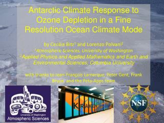 Antarctic Climate Response to Ozone Depletion in a Fine Resolution Ocean Climate Mode