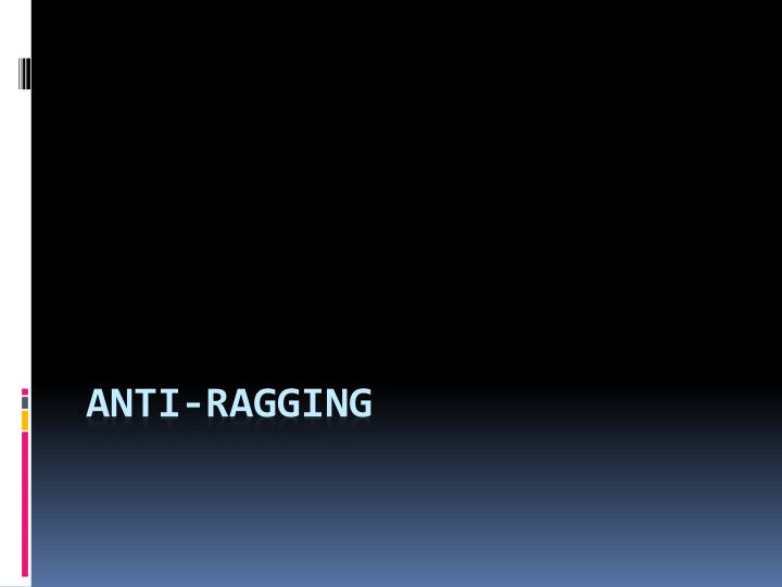 anti ragging