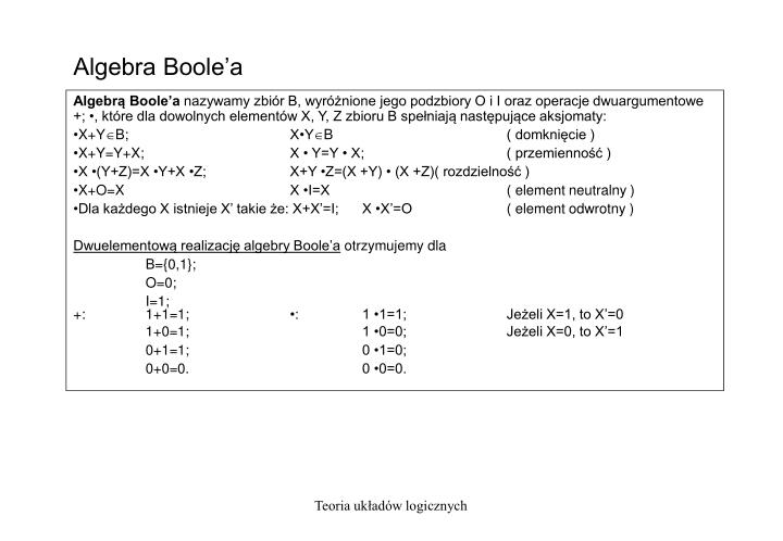 algebra boole a