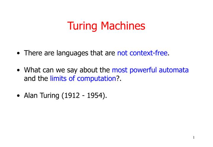 turing machines