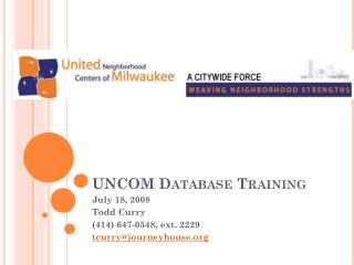 UNCOM Database Training