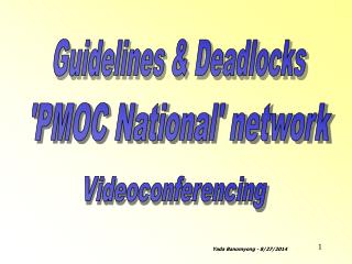 Guidelines &amp; Deadlocks