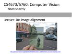 Understanding Image Alignment and Transformations in Computer Vision - slide 1