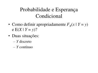 probabilidade e esperan a condicional