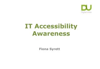 IT Accessibility Awareness