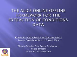 The ALICE online-offline framework for the extraction of condiTIons data