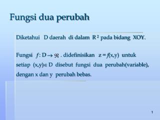 fungsi dua perubah