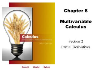 Chapter 8 Multivariable Calculus