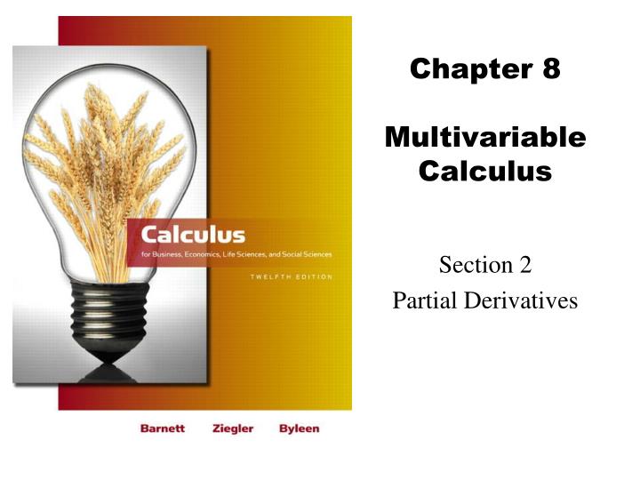 chapter 8 multivariable calculus