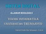 ALJABAR BOOLEAN II - slide 1