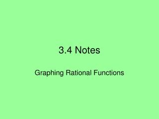 3.4 Notes