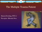 The Multiple Trauma Patient - slide 1