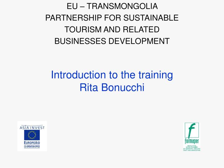 introduction to the training rita bonucchi