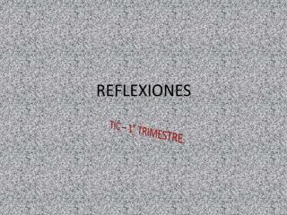 reflexiones