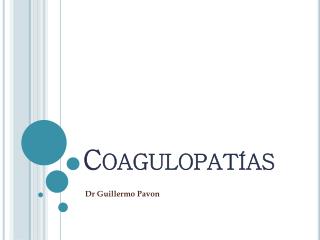 coagulopat as