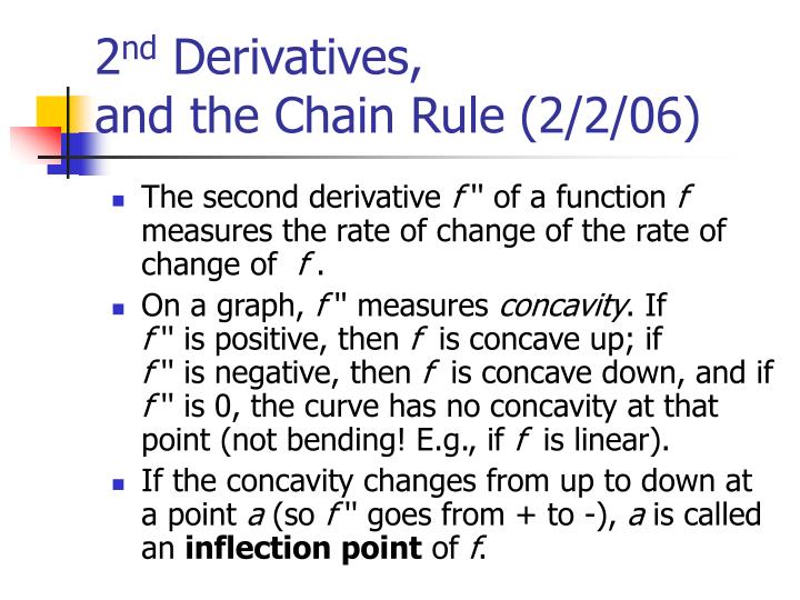 2 nd derivatives and the chain rule 2 2 06