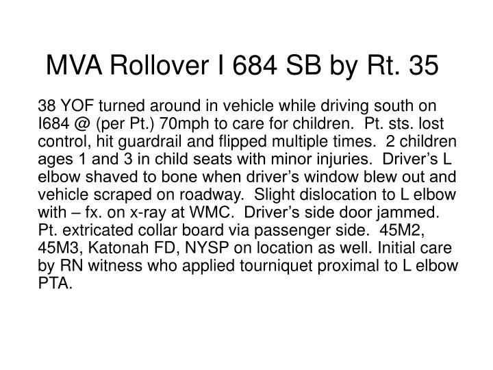 mva rollover i 684 sb by rt 35