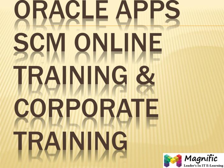 oracle apps scm online training corporate training