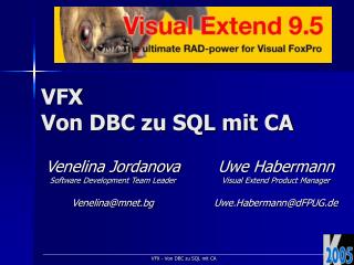 vfx von dbc zu sql mit ca