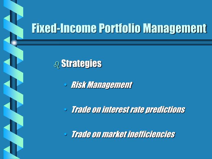 fixed income portfolio management