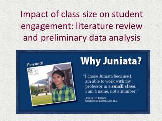 Impact of class size on student engagement: literature review and preliminary data analysis