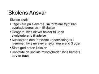 skolens ansvar
