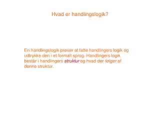 hvad er handlingslogik